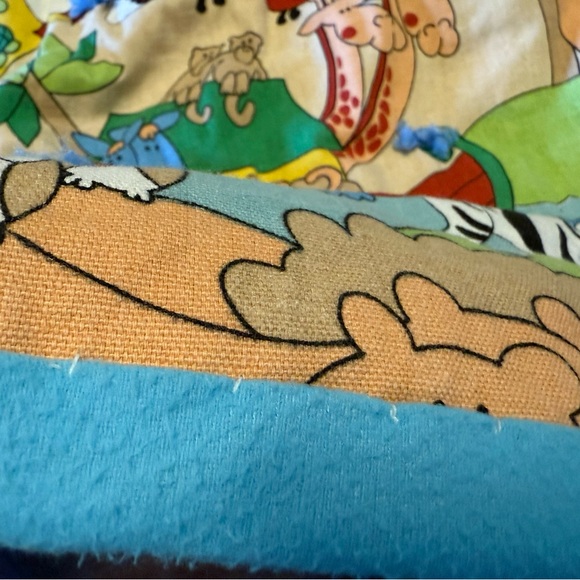Noah’s Ark Animals Handmade Baby Blanket - Picture 5 of 10